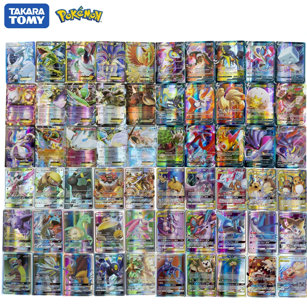 TOMY POKEMON English Game Cards GX EX VMAX MEGA Flash Transaction Collectible Board Game Feyenoord Battle Carte Shining Gift
TOMY POKEMON English Game Cards GX EX VMAX MEGA Flash Transaction Collectible Board Game Feyenoord Battle Carte Shining Gift
