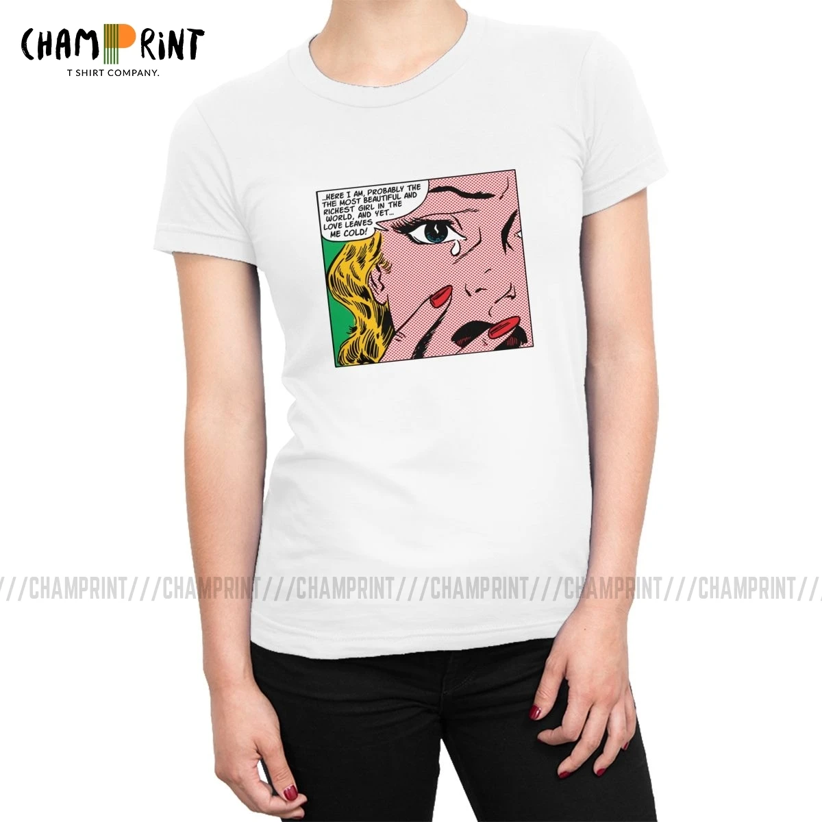 Love Leaves Me Cold Women's T Shirts Pop Art Tops Tees Fashion Pure Cotton T-shirts for Female Streetwear Clothing Printed
Love Leaves Me Cold Women's T Shirts Pop Art Tops Tees Fashion Pure Cotton T-shirts for Female Streetwear Clothing Printed