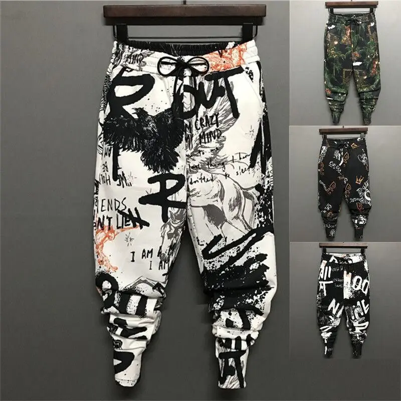 Printed Pants Male Elastic Waist Casual Pants Ankle-Tied Green Harem Pants Slim Japanese Harajuku Fashion Mens Hip Hop Clothing
Printed Pants Male Elastic Waist Casual Pants Ankle-Tied Green Harem Pants Slim Japanese Harajuku Fashion Mens Hip Hop Clothing