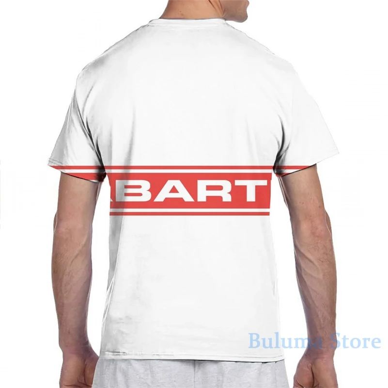 Футболка Abarth в полоску (красная) для мужчин и женщин модная футболка с принтом по
