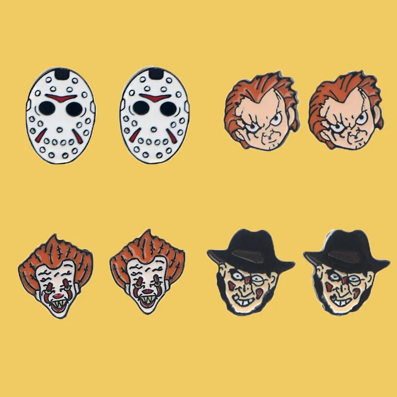 SP489 Horror Movies Stud Earrings For Women Stainless Steel Pierce Clown Earring Jewelry Girls Gift
SP489 Horror Movies Stud Earrings For Women Stainless Steel Pierce Clown Earring Jewelry Girls Gift