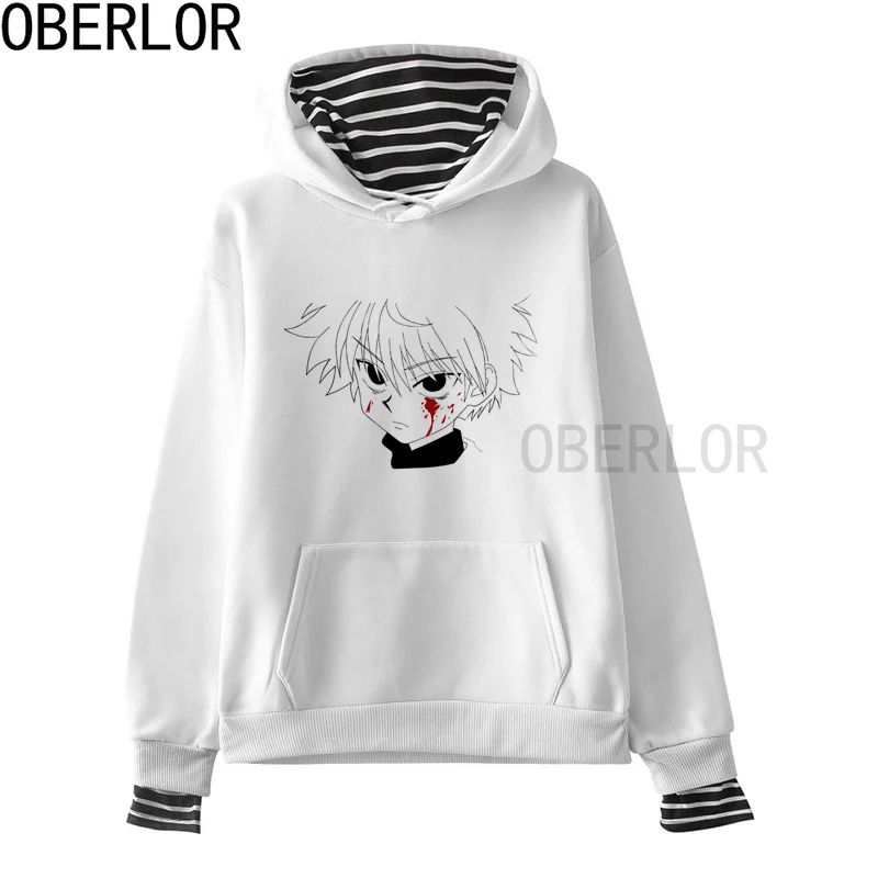 Худи Killua Zoldyck Hunter X Женская Осенняя уличная одежда свитшоты Женские аниме свитера