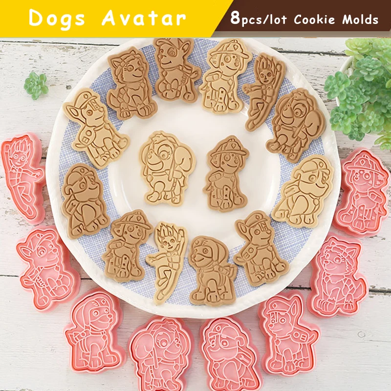 8pcs/lot Ryder Dog Cookie Moulds 3D PAW Dogs Team Character Avatar Biscuit Moulds DIY Cartoon Baking Cake Molds Kitchen Tool Set
8pcs/lot Ryder Dog Cookie Moulds 3D PAW Dogs Team Character Avatar Biscuit Moulds DIY Cartoon Baking Cake Molds Kitchen Tool Set