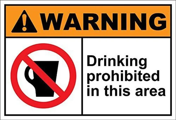 

Drinking Prohibited in This Area Tin Sign art wall decoration,vintage aluminum retro metal sign,iron painting