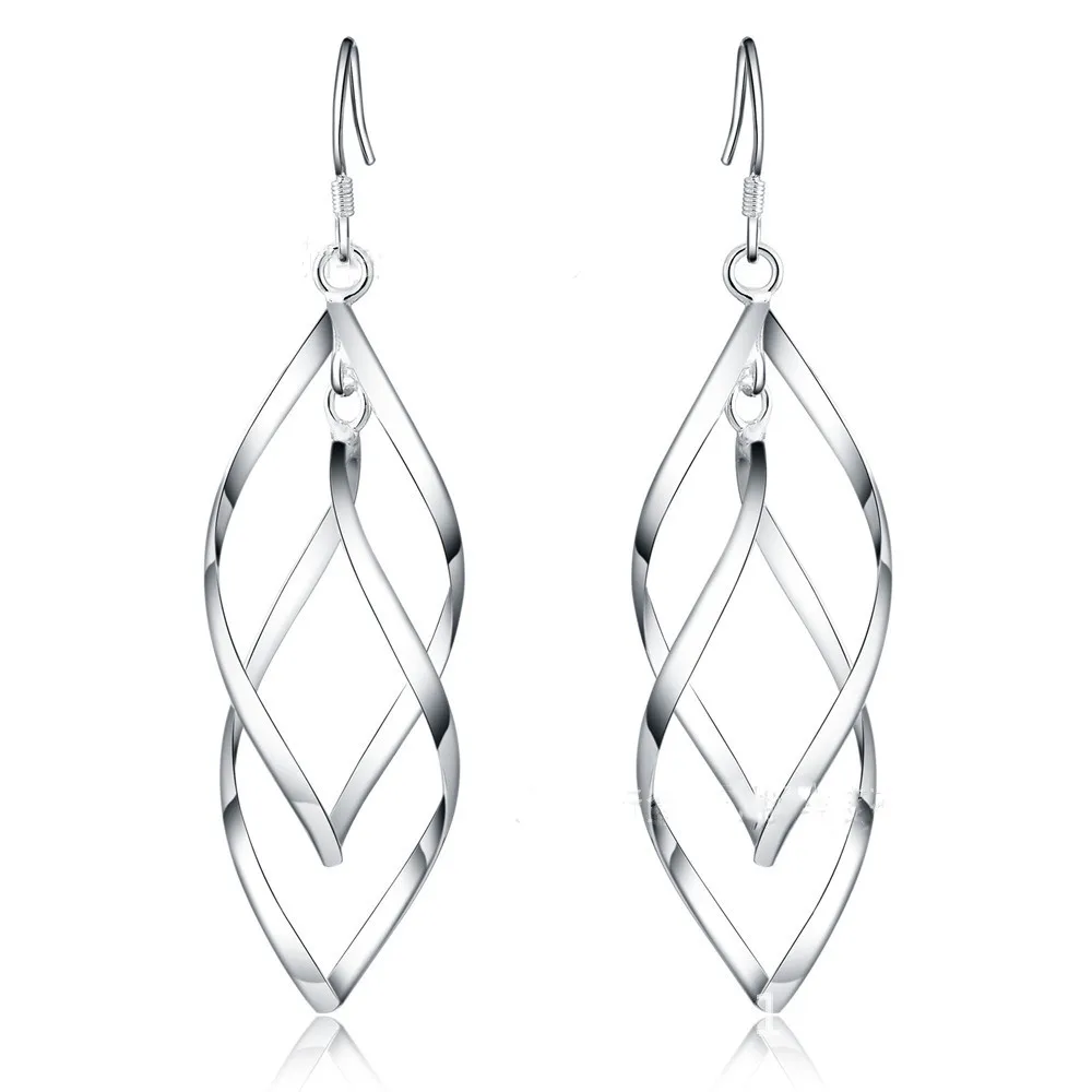 925 sterling silver exquisite trendy fashion boutique tassel double twist plantain earrings ladies jewelry wedding party gift
925 sterling silver exquisite trendy fashion boutique tassel double twist plantain earrings ladies jewelry wedding party gift