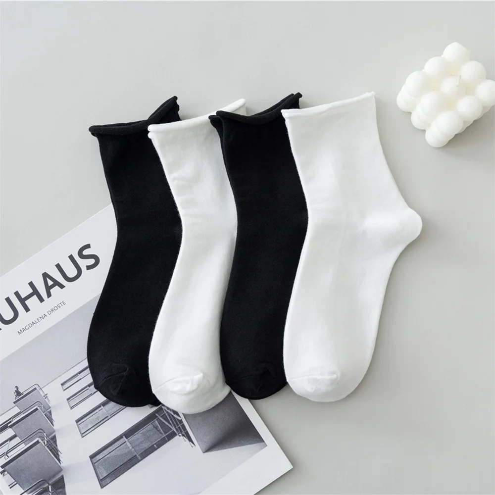 3 pairs/lot Classic Casual Spring Winter Loose Flat Solid White Black Frilly Trendy Socks Ruffle Men Women Cotton Curling Socks
3 pairs/lot Classic Casual Spring Winter Loose Flat Solid White Black Frilly Trendy Socks Ruffle Men Women Cotton Curling Socks