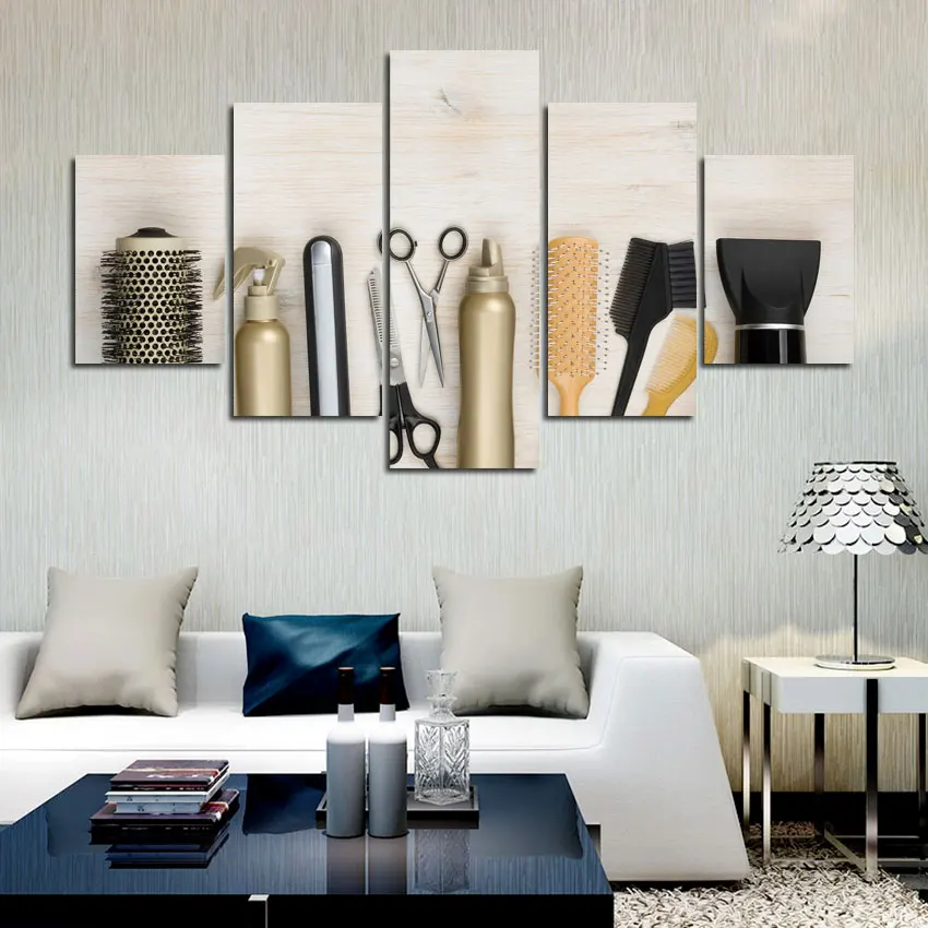 Simple Atmosphere 5Pcs Combined Wall Art Posters Comb and Scissors Canvas Paintings Casual Pictures for Living Room Decoration
Simple Atmosphere 5Pcs Combined Wall Art Posters Comb and Scissors Canvas Paintings Casual Pictures for Living Room Decoration