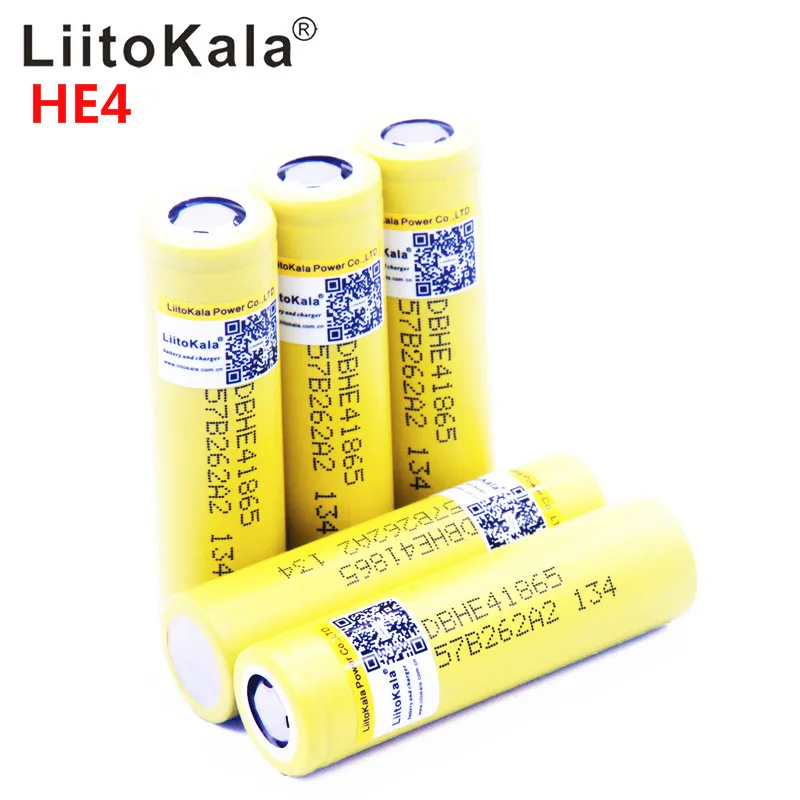 100% Оригинальный LiitoKala para HE4 20A 18650 литий ионный аккумулятор recarregável 2500 mah батарея de