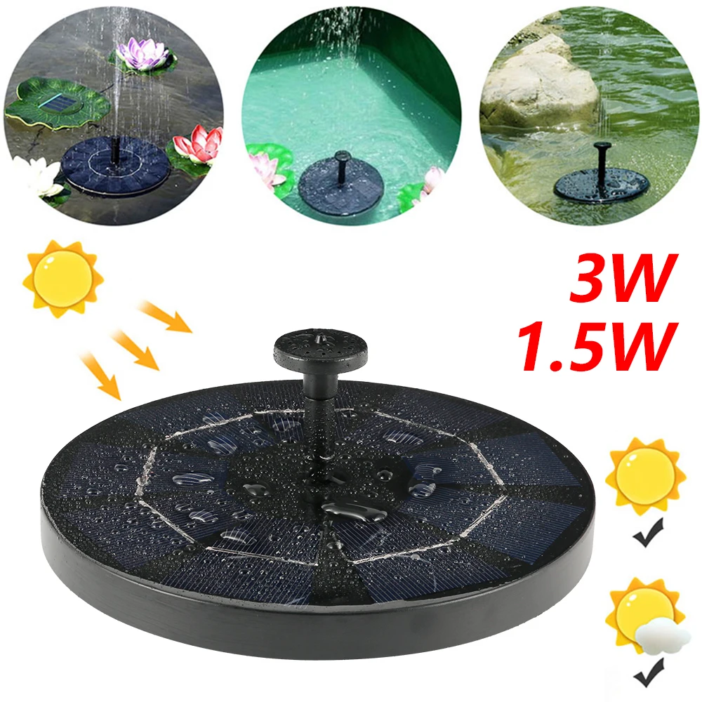 1.5/3W Solar Water Fountain Lithium Battery Garden Decoration Outdoor Waterfall Fountain Patio Decoration Water Pump
1.5/3W Solar Water Fountain Lithium Battery Garden Decoration Outdoor Waterfall Fountain Patio Decoration Water Pump