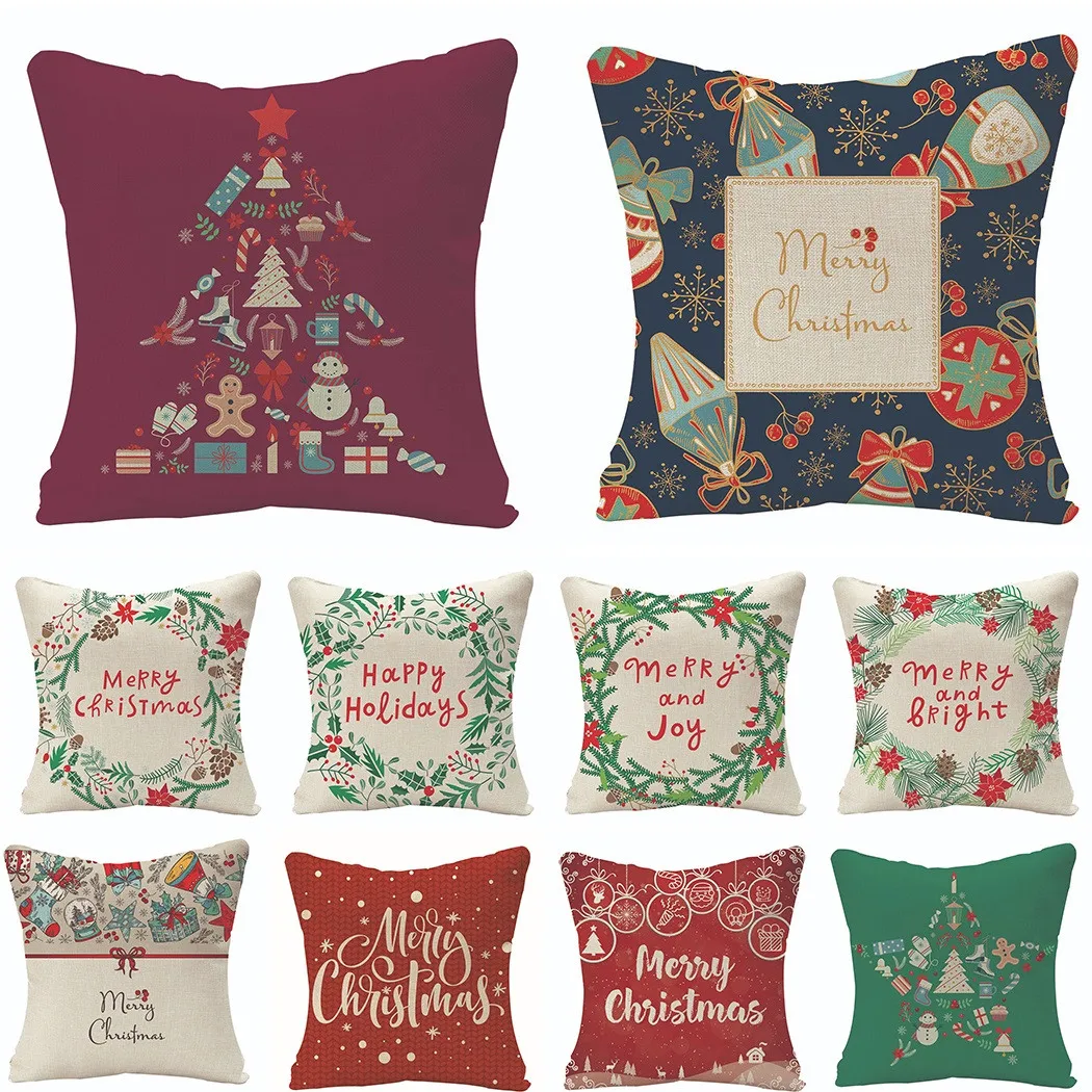 Merry Christmas Throw Pillow Case Cushion Cover Tree Snowflake Sofa Bed Pillowcase For Chriatmas Navidad Decoration 45x45cm
Merry Christmas Throw Pillow Case Cushion Cover Tree Snowflake Sofa Bed Pillowcase For Chriatmas Navidad Decoration 45x45cm