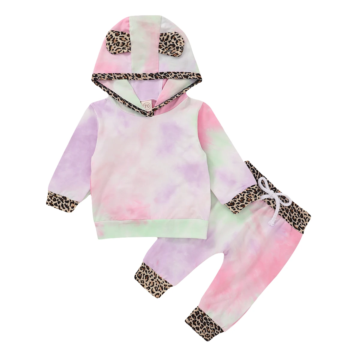 2020 Autumn Newborn Baby Girls Clothing Set Toddler Long Sleeve Tie Dye Leopard Print Hooded Pullover + Drawstring Pants 0-24M
2020 Autumn Newborn Baby Girls Clothing Set Toddler Long Sleeve Tie Dye Leopard Print Hooded Pullover + Drawstring Pants 0-24M
