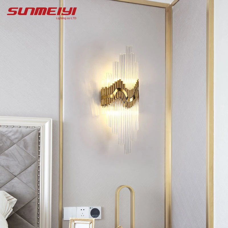 Luxury LED Wall Lamps Crystal Gold Living room Light Bedside Corridor Hotel Stairs Bathroom Light Modern Art deco бра настенные
Luxury LED Wall Lamps Crystal Gold Living room Light Bedside Corridor Hotel Stairs Bathroom Light Modern Art deco бра настенные