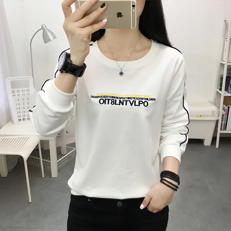 BOBOKATEER Vetement Femme 2021 Long Sleeve T Shirt Women Clothes O-Neck Woman Tshirts Loose Sweatshirt Camisetas De Mujer Autumn 
BOBOKATEER Vetement Femme 2021 Long Sleeve T Shirt Women Clothes O-Neck Woman Tshirts Loose Sweatshirt Camisetas De Mujer Autumn