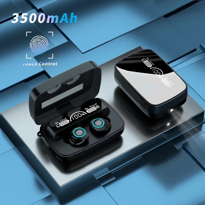 TWS Bluetooth-compatible Earphones Wireless Headphone 3500mAh Charging Box Waterproof Earbuds Stereo Sports Headsets With Mic
TWS Bluetooth-compatible Earphones Wireless Headphone 3500mAh Charging Box Waterproof Earbuds Stereo Sports Headsets With Mic