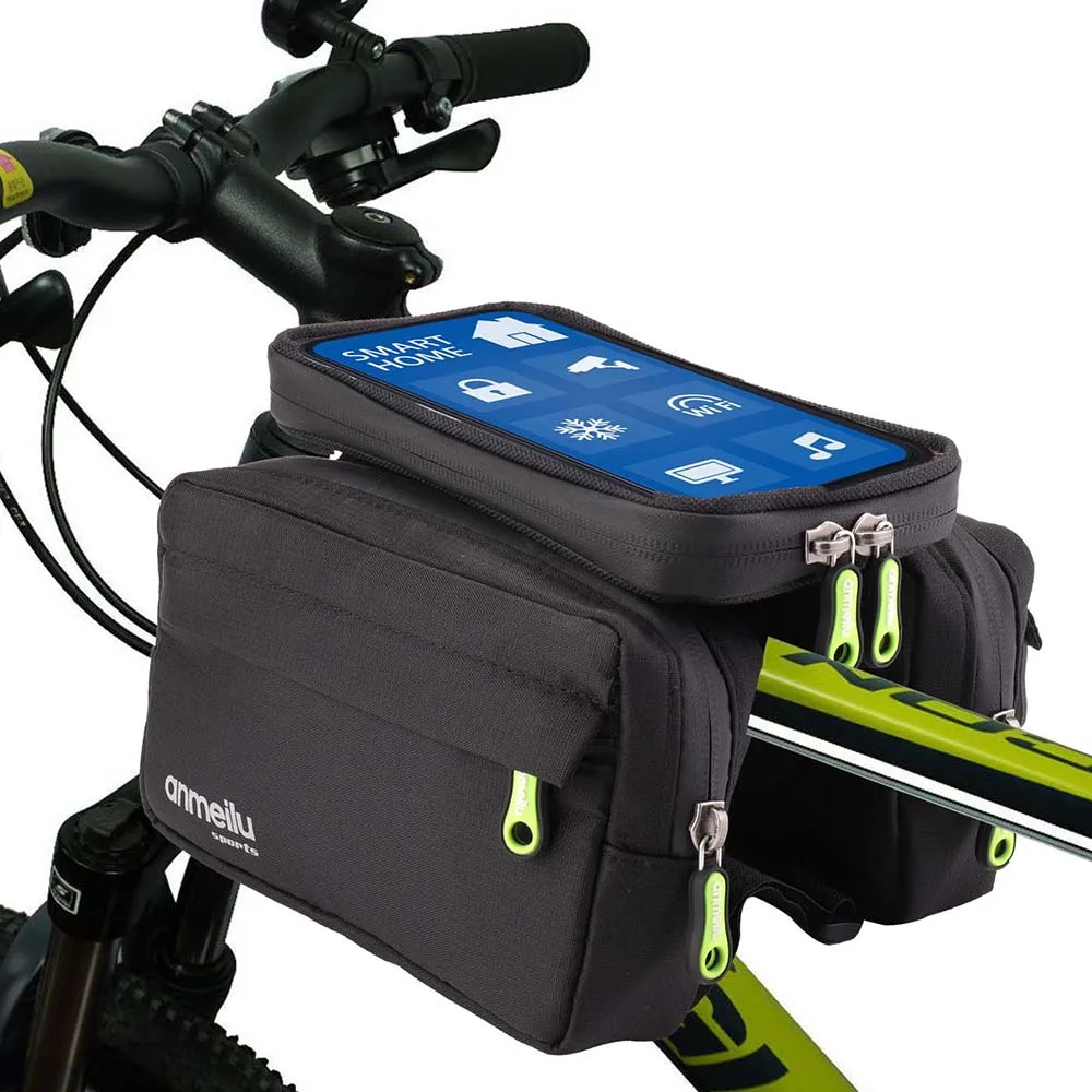ANMEILU Bike Bag Waterproof Touchscreen MTB Bag Front Beam Bike Bag Large Capacity 6.5in Phone Case Bag Bicycle Accessories
ANMEILU Bike Bag Waterproof Touchscreen MTB Bag Front Beam Bike Bag Large Capacity 6.5in Phone Case Bag Bicycle Accessories