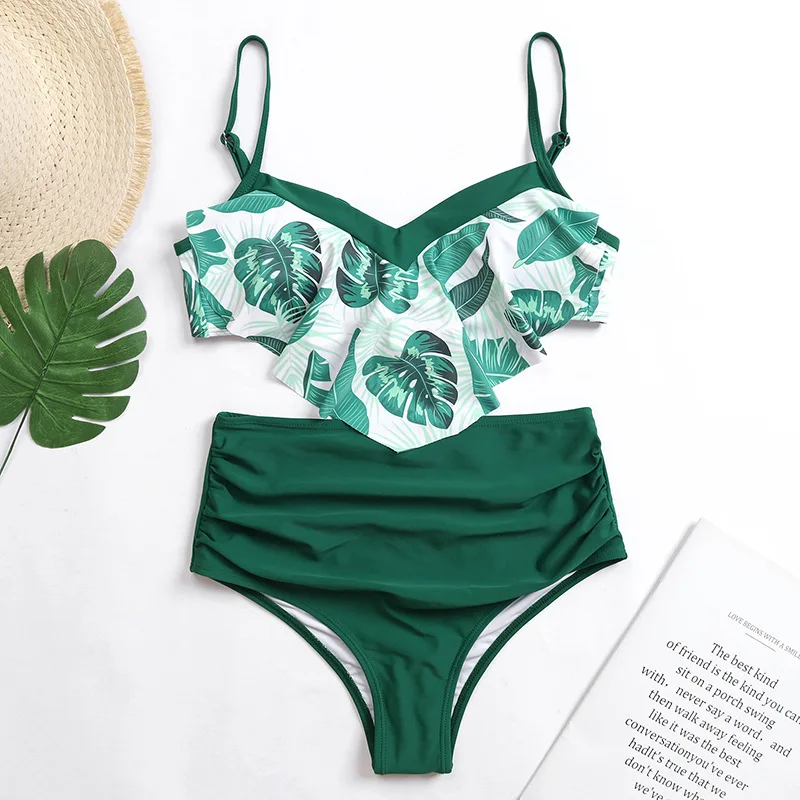 High Waist Swimsuit Print Flounce 2021 Split Bikini New Two Piece Suit Swimsuit Swimming Suit Sexy Push Up Bikini Set Swimwear
High Waist Swimsuit Print Flounce 2021 Split Bikini New Two Piece Suit Swimsuit Swimming Suit Sexy Push Up Bikini Set Swimwear