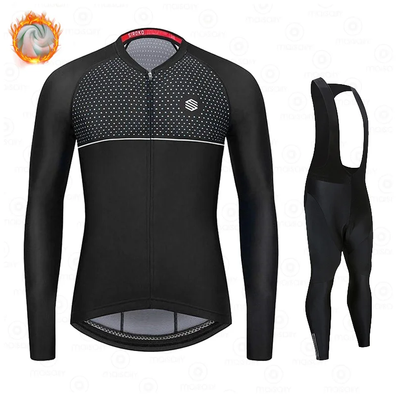 2021 Siroko New Pro Warm Winter Thermal Fleece Cycling Clothes Men's Jersey Suit Outdoor Riding Bike MTB Clothing Bib Pants Set
2021 Siroko New Pro Warm Winter Thermal Fleece Cycling Clothes Men's Jersey Suit Outdoor Riding Bike MTB Clothing Bib Pants Set
