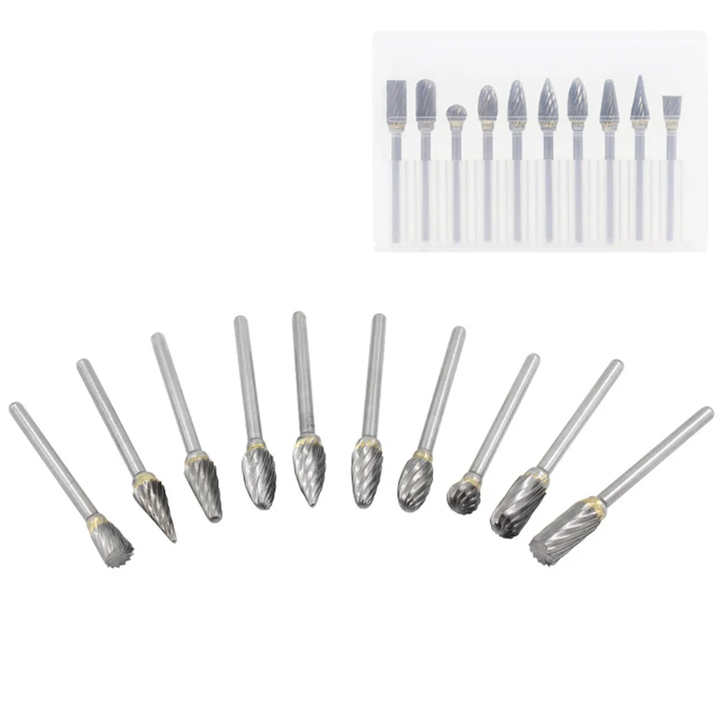 10 шт. брелок, вольфрамная сталь Шлифовальная головка из карбида вольфрама заусенцы комплекты мини-дрель алмазных боров (Материал Tungstenio зубн... 
10 шт. брелок, вольфрамная сталь Шлифовальная головка из карбида вольфрама заусенцы комплекты мини-дрель алмазных боров (Материал Tungstenio зубн...
