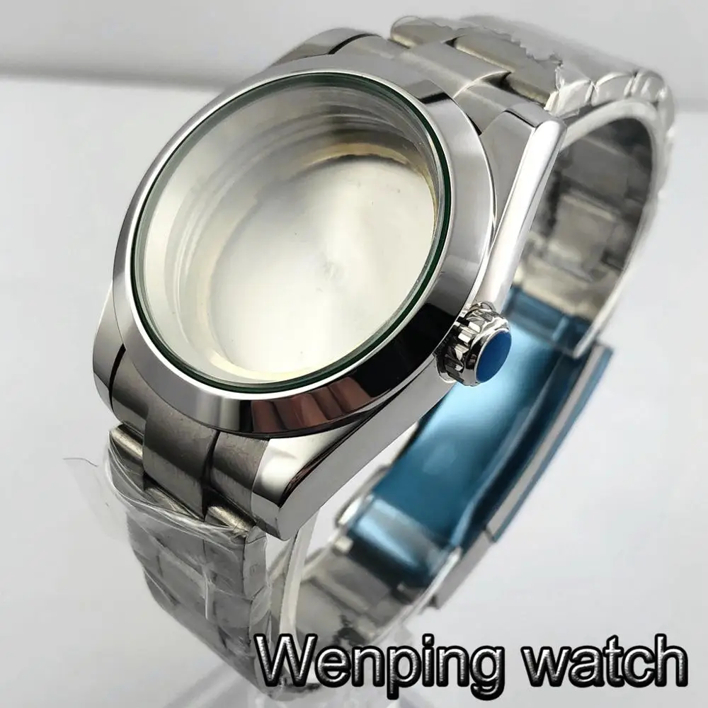 Bliger 40mm silver sterile watch case sapphire glass fit ETA 2836 Miyota 8205 8215 821A Mingzhu DG2813 3804 movement
Bliger 40mm silver sterile watch case sapphire glass fit ETA 2836 Miyota 8205 8215 821A Mingzhu DG2813 3804 movement