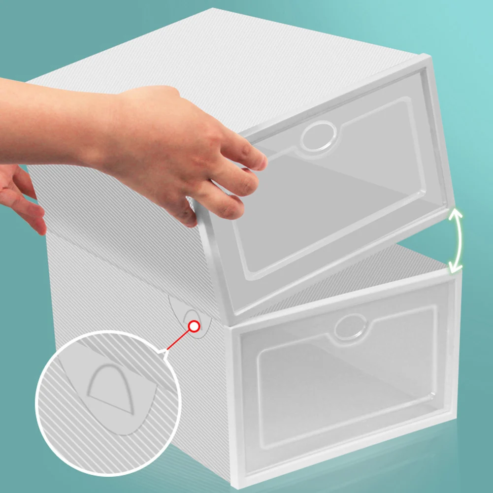 New Stackable Shoe Storabe Box Foldable Plastic Shoes Organizer with Transparent Lid Shoe Container Bin Home Storage Shoe Hange
New Stackable Shoe Storabe Box Foldable Plastic Shoes Organizer with Transparent Lid Shoe Container Bin Home Storage Shoe Hange