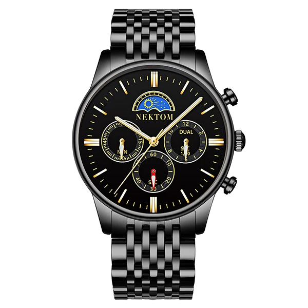 NEKTOM 8193 Роскошные Кварцевые часы повышенной плотности для бизнеса в деловом стиле
NEKTOM 8193 Роскошные Кварцевые часы повышенной плотности для бизнеса в деловом стиле