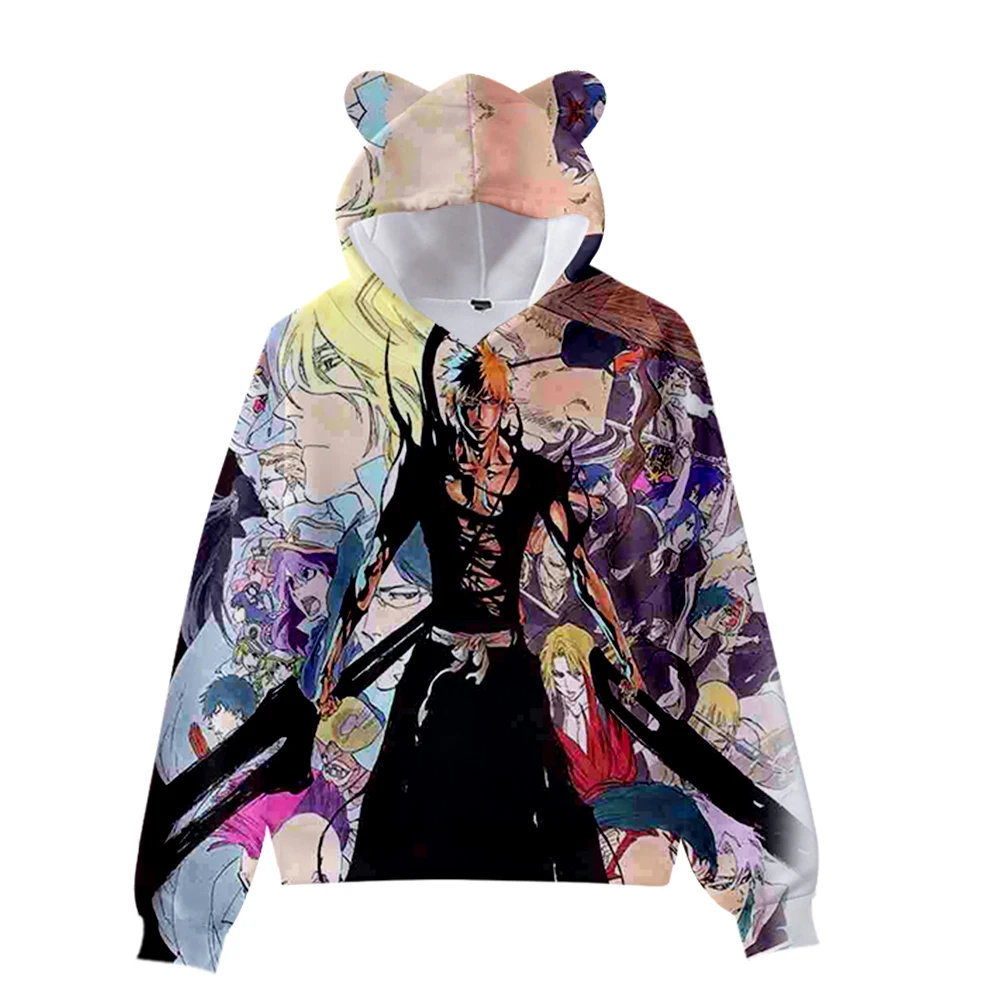 Bleach Millennium Blood War Manga Cool 3D Streetwear Printed Cat Ear Hoodies Sweatshirt Sexy Women Cute Stylish Crop Top
Bleach Millennium Blood War Manga Cool 3D Streetwear Printed Cat Ear Hoodies Sweatshirt Sexy Women Cute Stylish Crop Top