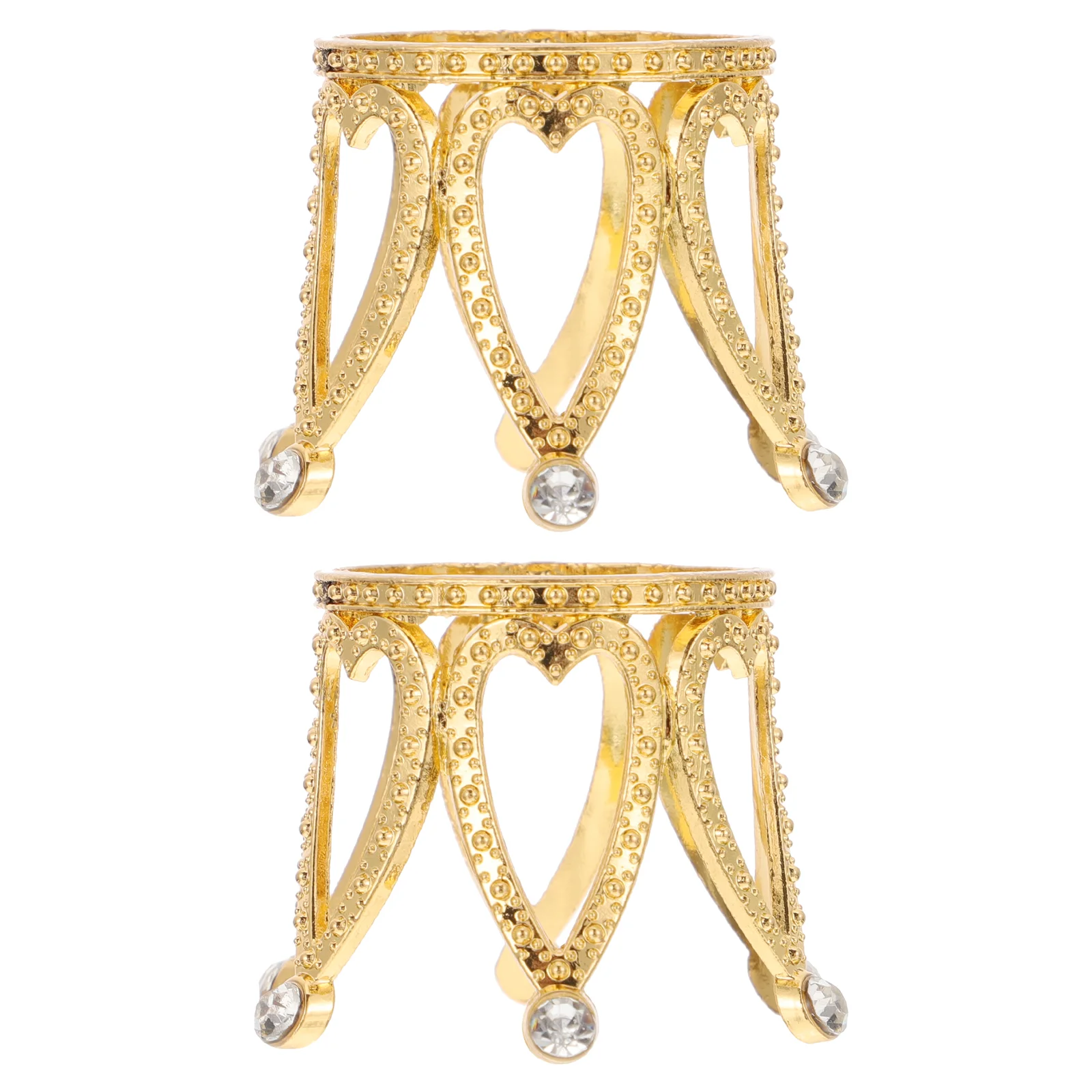 2Pcs Zinc Alloy Crystal Decorative Show Bases Crown Tray Desktop Decoration 
2Pcs Zinc Alloy Crystal Decorative Show Bases Crown Tray Desktop Decoration
