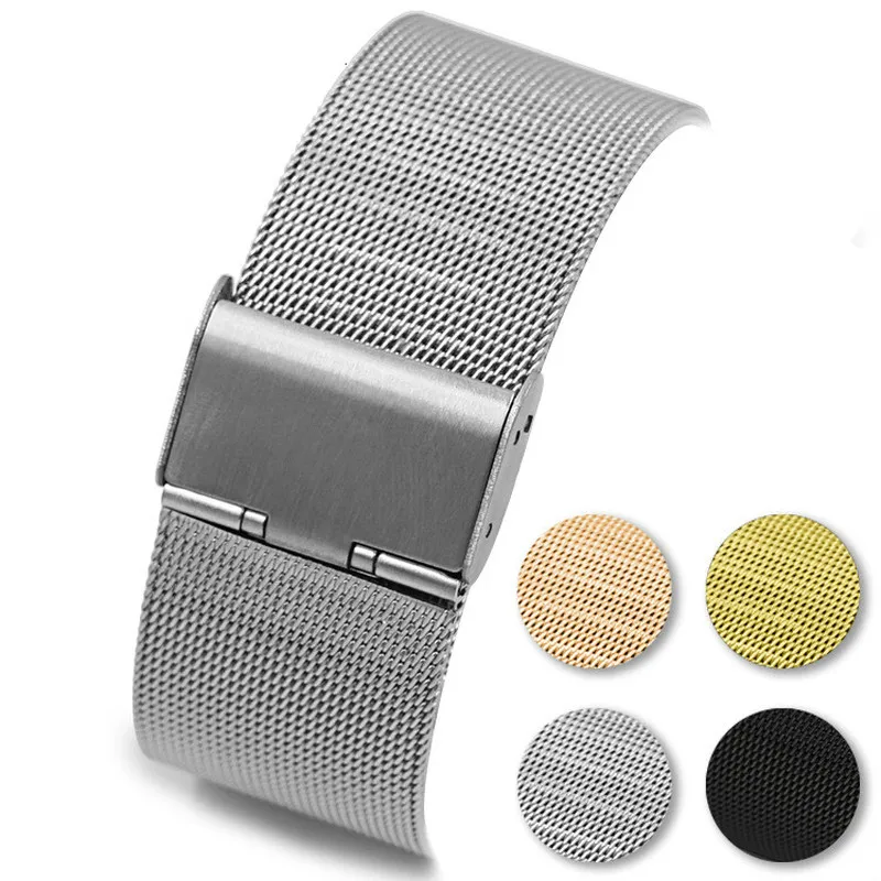 12mm 14mm 16mm 18mm 20mm 22mm 24mm Universal Milanese Watch Band Weave Watch Strap for Smart Watch Milanese Watchband
12mm 14mm 16mm 18mm 20mm 22mm 24mm Universal Milanese Watch Band Weave Watch Strap for Smart Watch Milanese Watchband