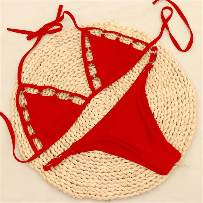 Sexy Summer Bikini Set Beach Holiday Sexy Bandage Swimwear Women Push Up Swimsuit Halter Hollow Stylish Summer biquinis feminino
Sexy Summer Bikini Set Beach Holiday Sexy Bandage Swimwear Women Push Up Swimsuit Halter Hollow Stylish Summer biquinis feminino
