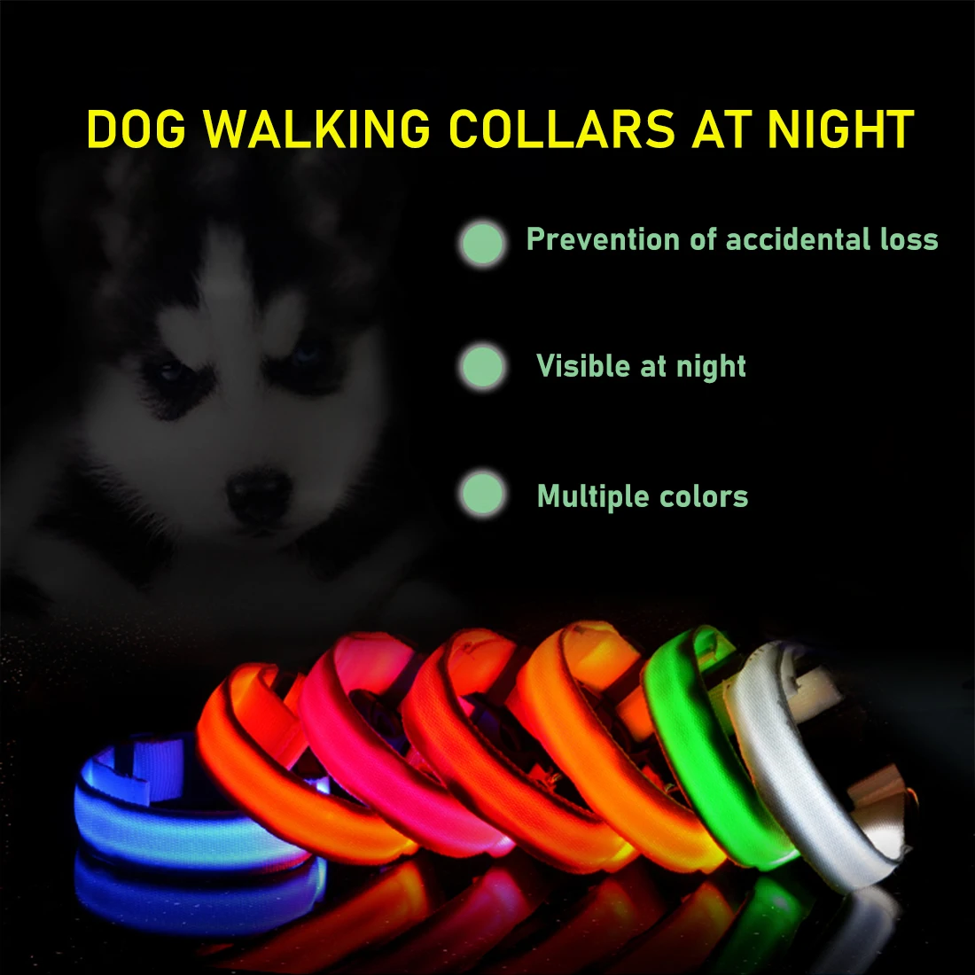7 Colors Dog Collar LED USB Charging Anti-Lost/Avoid Car Accident Collar For Dogs Puppies Dog Collars Leads LED Pet Supplies
7 Colors Dog Collar LED USB Charging Anti-Lost/Avoid Car Accident Collar For Dogs Puppies Dog Collars Leads LED Pet Supplies