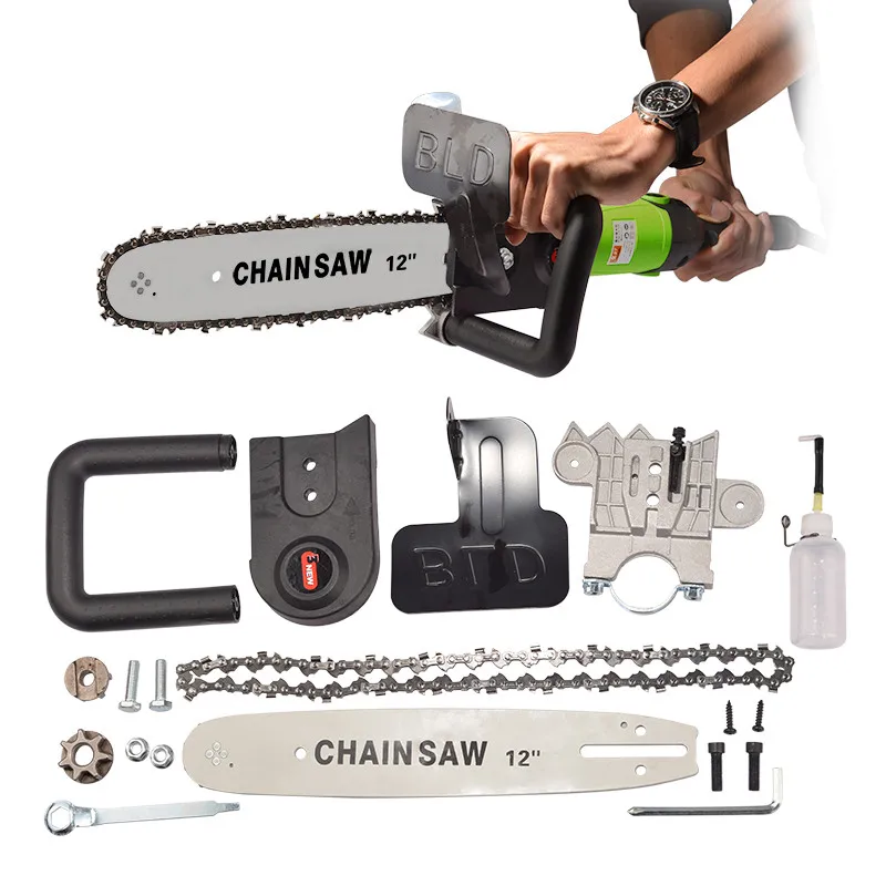 220V Multi-function Angle Grinder + 11.5/12 Inch Chainsaw Bracket For Changed 100 125 150 Angle Grinder Woodworking Power Tool
220V Multi-function Angle Grinder + 11.5/12 Inch Chainsaw Bracket For Changed 100 125 150 Angle Grinder Woodworking Power Tool