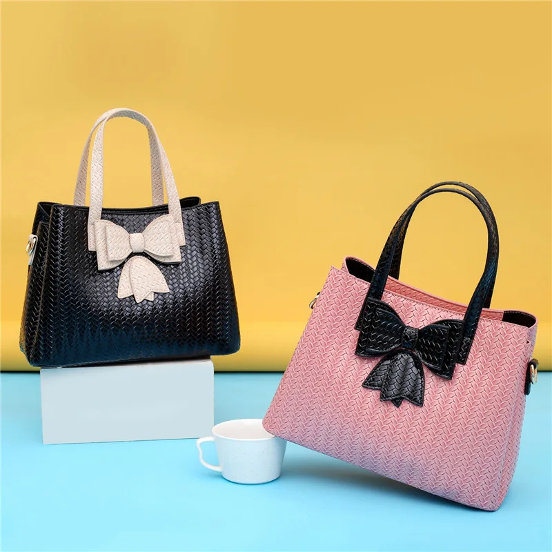 2020 Summer New High-quality PU Woven Pattern Ladies Portable Bowknot Shoulder Diagonal Bag Fashion Large-capacity Shoulder Bag
2020 Summer New High-quality PU Woven Pattern Ladies Portable Bowknot Shoulder Diagonal Bag Fashion Large-capacity Shoulder Bag