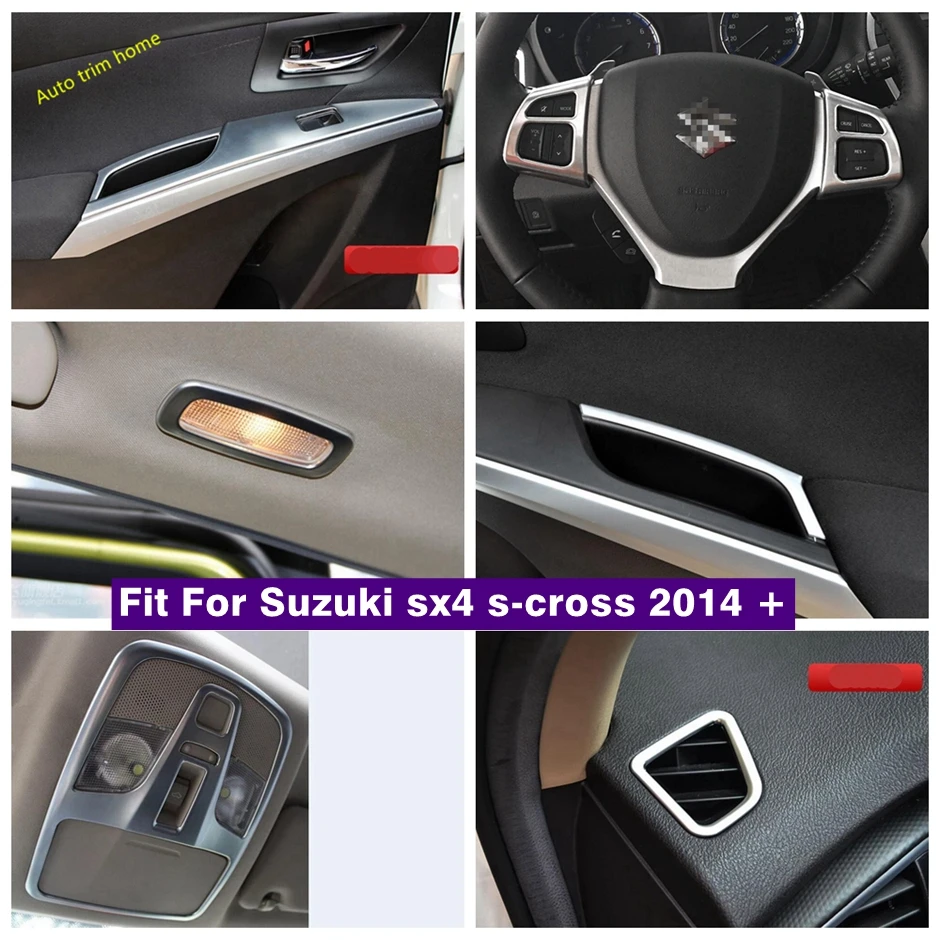Matte Interior Refit Kit Lift Button Panel / Reading Lamps / Armrest Strip / Air Cover Trim For Suzuki SX4 S-cross 2014 - 2020
Matte Interior Refit Kit Lift Button Panel / Reading Lamps / Armrest Strip / Air Cover Trim For Suzuki SX4 S-cross 2014 - 2020