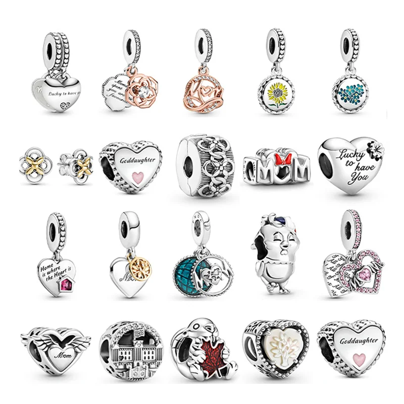 LR PAN 100% 925 Silver Charms Pendent Mother's Day Mom Gift Beads For Jewelry Making DIY Fit Original Bracelet Necklace Chains
LR PAN 100% 925 Silver Charms Pendent Mother's Day Mom Gift Beads For Jewelry Making DIY Fit Original Bracelet Necklace Chains
