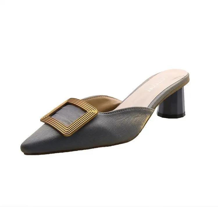 Low Slippers Casual Mules For Women 2021 Female Shoes Square heel Pointed Toe Slides Luxury New Block Cover Heels Rome Fashion P
Low Slippers Casual Mules For Women 2021 Female Shoes Square heel Pointed Toe Slides Luxury New Block Cover Heels Rome Fashion P