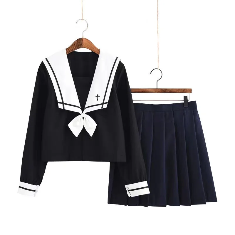 Japanese Orthodox Soft Girl Jk Uniform Skirt Top Student Navy Sailor Wind Uniform Class School Uniform Middle School Student Set
Japanese Orthodox Soft Girl Jk Uniform Skirt Top Student Navy Sailor Wind Uniform Class School Uniform Middle School Student Set
