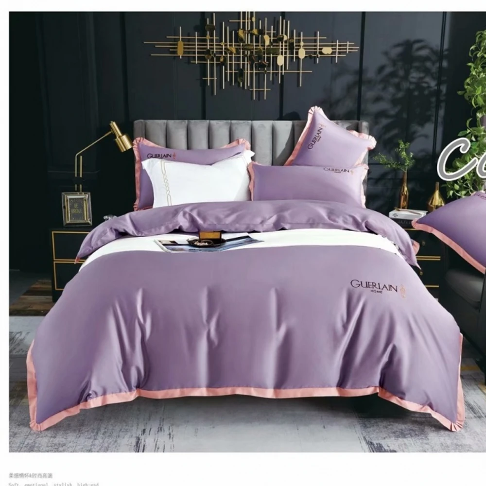 Silky Soft Pure Egyptian Cotton Solid color Bedding set Family size Duvet Cover set Bed sheet Pillowcases Twin Queen King Size
Silky Soft Pure Egyptian Cotton Solid color Bedding set Family size Duvet Cover set Bed sheet Pillowcases Twin Queen King Size