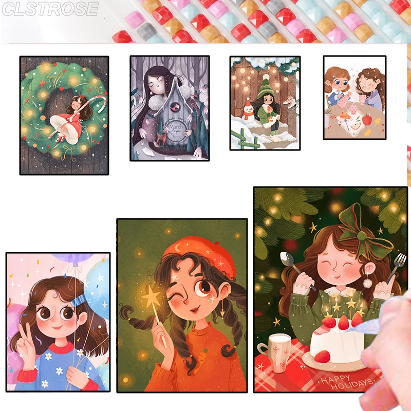 Diy 5D Diamond Painting Cartoon Girl Mosaic Square and Round Diamond Cake Girl Home Decoration Gift for Kids Room
Diy 5D Diamond Painting Cartoon Girl Mosaic Square and Round Diamond Cake Girl Home Decoration Gift for Kids Room