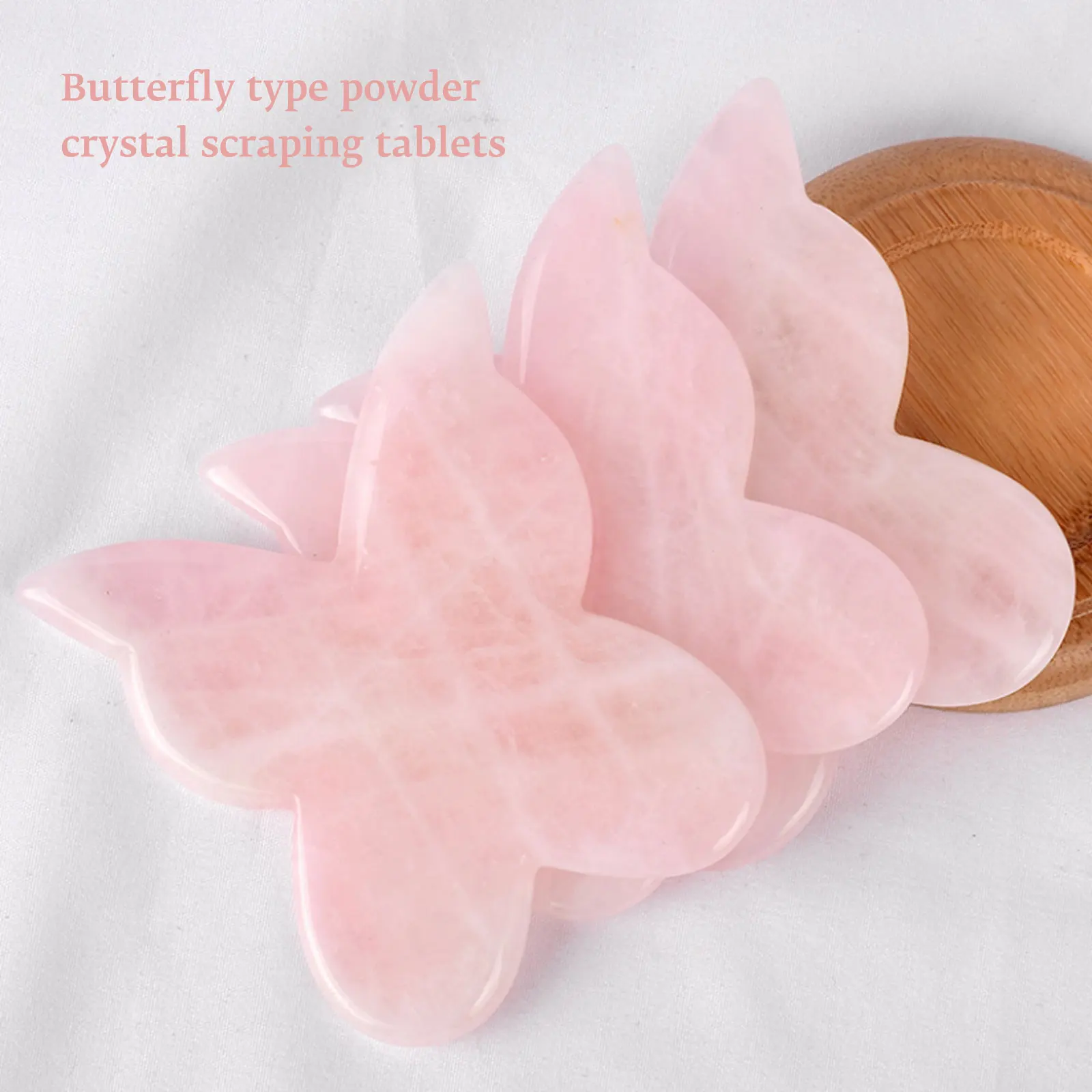 Natural Rose Quartz Butterfly GuaSha Gift SPA Health Care Beauty Slimming Scraper Massage Tool Face back foot massage
Natural Rose Quartz Butterfly GuaSha Gift SPA Health Care Beauty Slimming Scraper Massage Tool Face back foot massage
