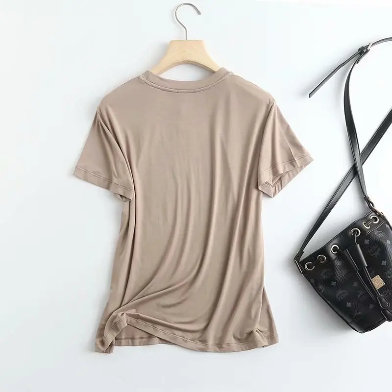Women Cotton T-shirts Za Fashion 2021 Casual Golden Print Summer T-Shirts Female Oversized Soft Office Wear Mujer Tops
Women Cotton T-shirts Za Fashion 2021 Casual Golden Print Summer T-Shirts Female Oversized Soft Office Wear Mujer Tops
