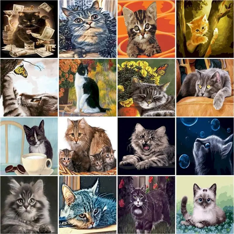 SDOYUNO Frame DIY Painting by numbers Cat Animals Picture By Numbers Acrylic Paint On Canvas Wall Art Artwork Home Decor
SDOYUNO Frame DIY Painting by numbers Cat Animals Picture By Numbers Acrylic Paint On Canvas Wall Art Artwork Home Decor