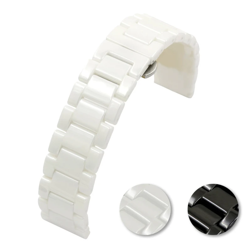 Watchband Ceramic strap 20mm 22mm watch band strap for Huawei Smart Watch GT2/watch 2pro/Samsung watch Bracelet Black/White 
Watchband Ceramic strap 20mm 22mm watch band strap for Huawei Smart Watch GT2/watch 2pro/Samsung watch Bracelet Black/White