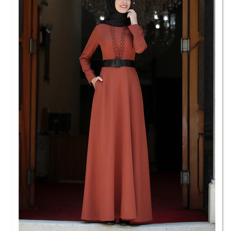 Women Evening Dress with Pearls Belt Islamic Muslim Clothing Long Flexible Plus Size Made in Turkey Arabic Dubai
Women Evening Dress with Pearls Belt Islamic Muslim Clothing Long Flexible Plus Size Made in Turkey Arabic Dubai