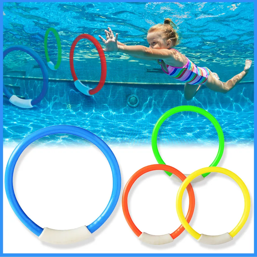 4Pcs/set Swimming Pool Diving Circle Plastic Portable Swimming Diving Ring For Children Parent-child Gift Children's Summer Toys
4Pcs/set Swimming Pool Diving Circle Plastic Portable Swimming Diving Ring For Children Parent-child Gift Children's Summer Toys