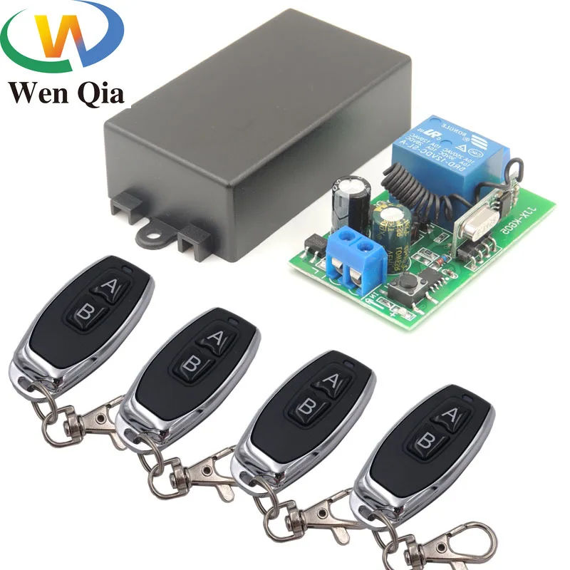 433MHz Universal Remote Control AC 110V 220V 1CH rf Relay Receiver and Transmitter for Universal LED light and Door Controller
433MHz Universal Remote Control AC 110V 220V 1CH rf Relay Receiver and Transmitter for Universal LED light and Door Controller