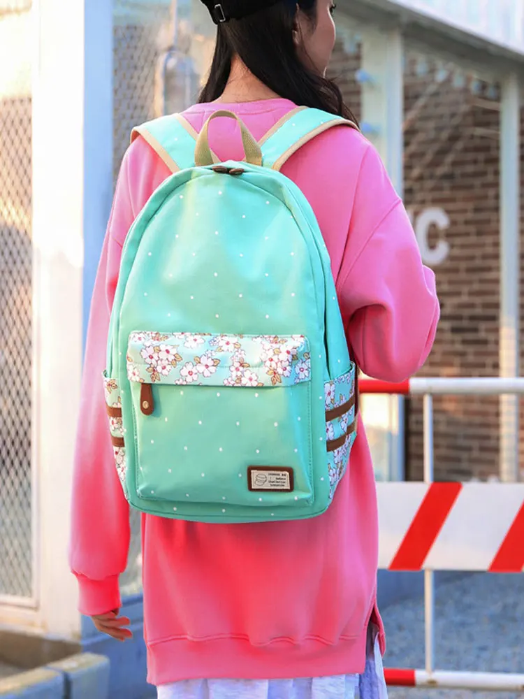 New Cute Flowers Ploka Dot Boys Girls Kids Bookbag Women Bagpack Teenagers Schoolbags Canvas Unisex Lady Backpack
New Cute Flowers Ploka Dot Boys Girls Kids Bookbag Women Bagpack Teenagers Schoolbags Canvas Unisex Lady Backpack