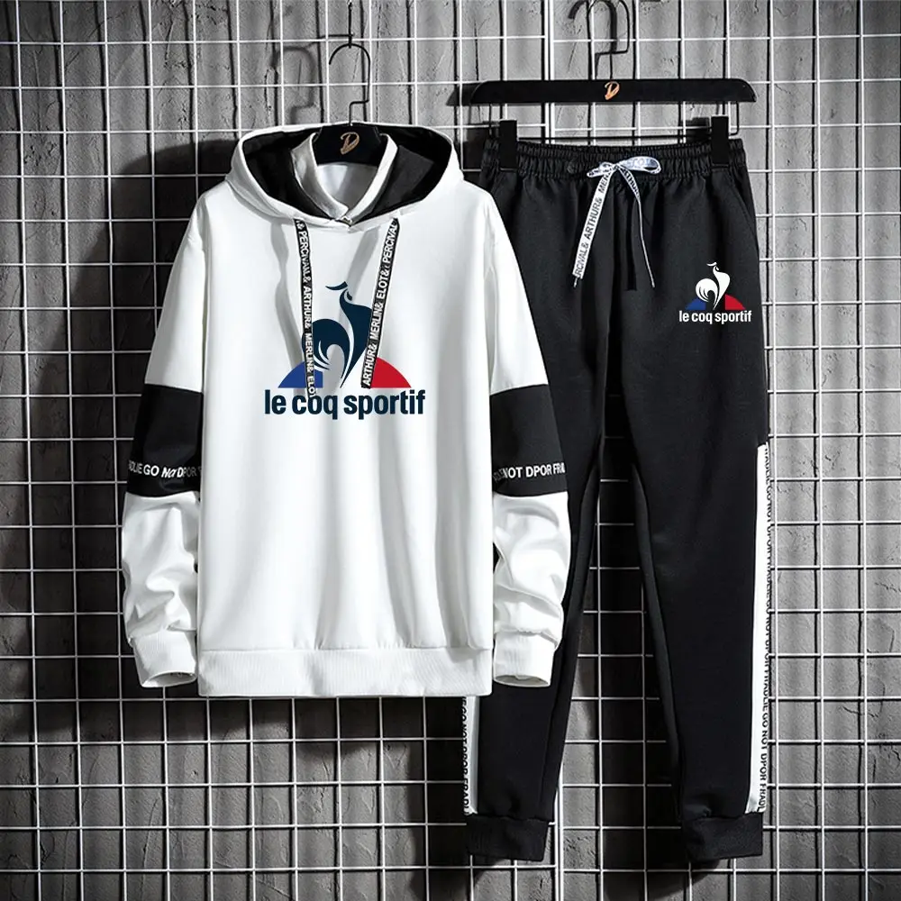 Le Coq Brand Spring Autumn Men 2 Piece Set Sets Sports Pullover Hoodies Jogging Casual Printed Big Pocket Tracksuits
Le Coq Brand Spring Autumn Men 2 Piece Set Sets Sports Pullover Hoodies Jogging Casual Printed Big Pocket Tracksuits