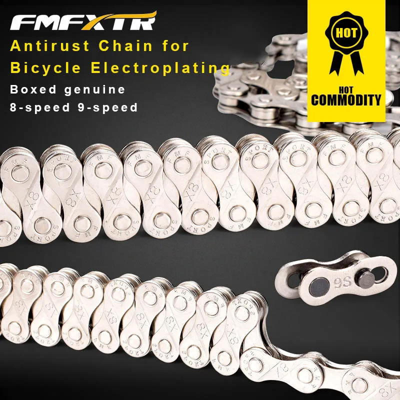 MTB Mountain Bike Chains Road Bicycle 7 8 9 10 Speed Chain 21 24 27 Speed 30 Chain Magic Buckle Plating Rust Bicycle Chains
MTB Mountain Bike Chains Road Bicycle 7 8 9 10 Speed Chain 21 24 27 Speed 30 Chain Magic Buckle Plating Rust Bicycle Chains