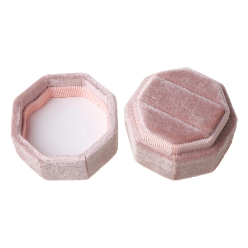 Antique Octagon Velvet Ring Box Double Ring Display Holder with Detachable Lid Ring Box Holder for Wedding Ceremony
Antique Octagon Velvet Ring Box Double Ring Display Holder with Detachable Lid Ring Box Holder for Wedding Ceremony