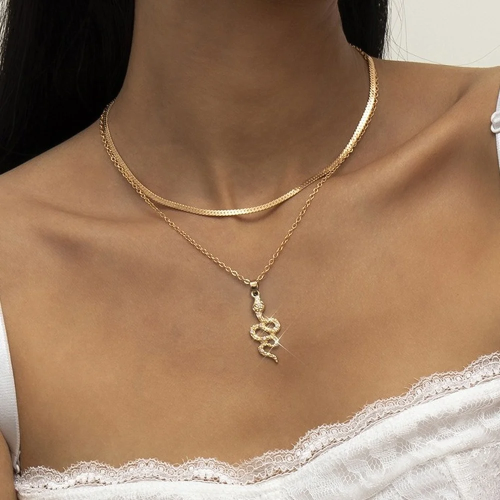 Europe America Border Ornament Simple Retro Chain Flat Snake Tassel Necklace Women Ins Micro Rhinestone Snake Pendant Necklace
Europe America Border Ornament Simple Retro Chain Flat Snake Tassel Necklace Women Ins Micro Rhinestone Snake Pendant Necklace
